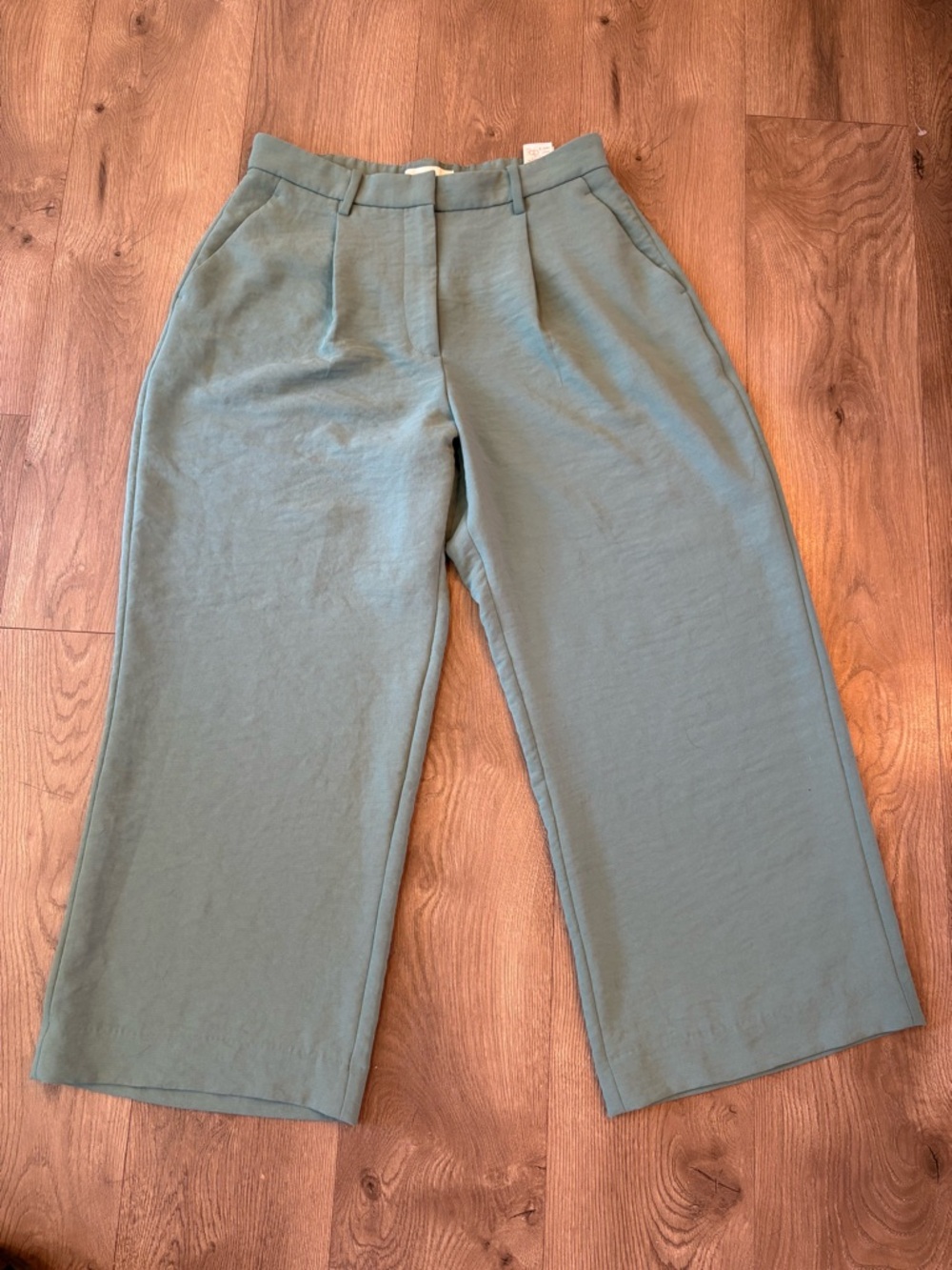 Abercrombie & Fitch Teal High-Waist Curve Love Pants